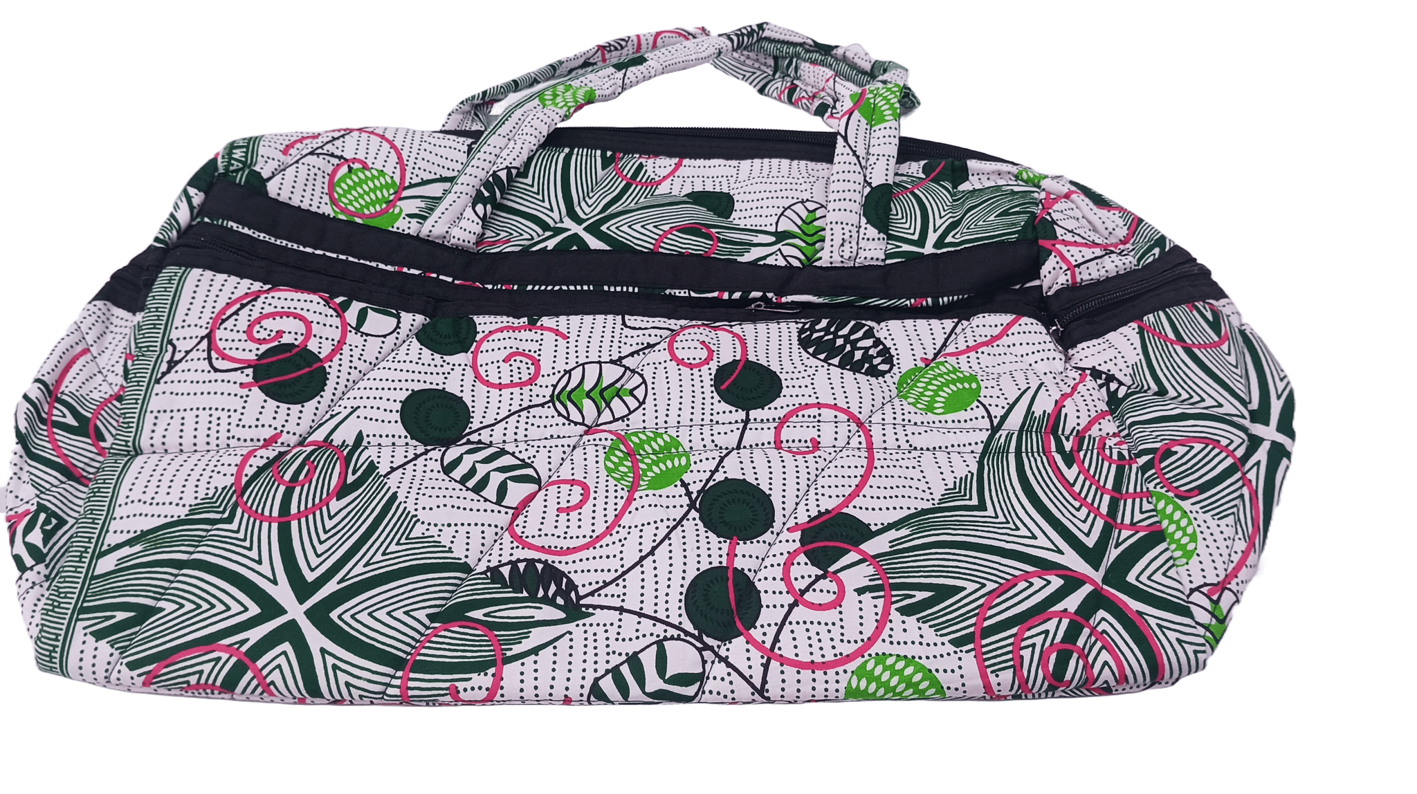 Ankara Print Wax Fabric Duffel Bag