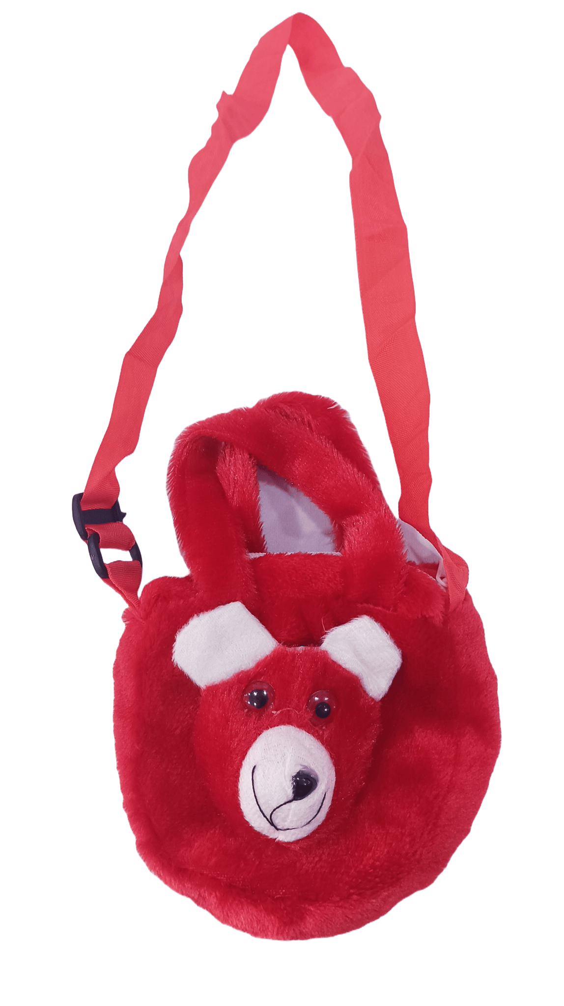 Red Teddy Bear Plush Crossbody Bag for Girls