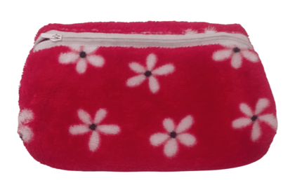 Red and White Floral Print Small Purse