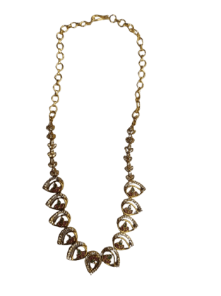 Traditional Gold Plated Temple Jewellery Necklace Set Traditional Gold Plated Temple Jewellery Necklace Set