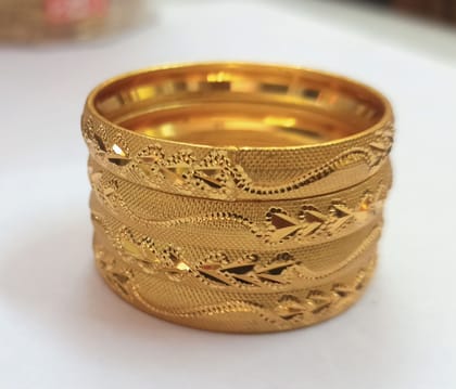 Gold Bangles Set of 4 Gold Bangles Set of 4