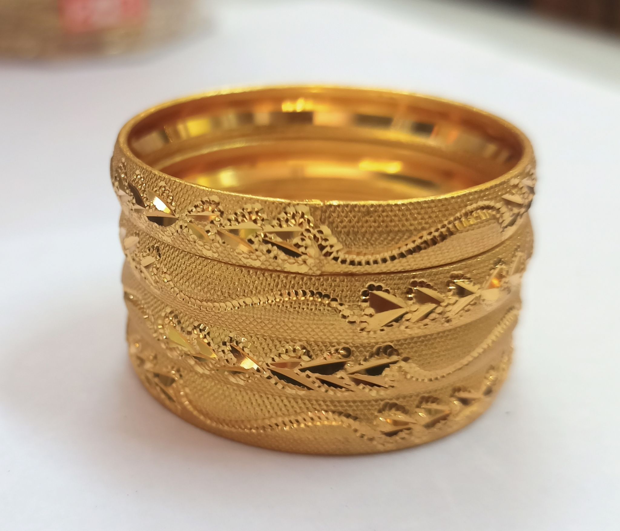 Gold Bangles Set of 4