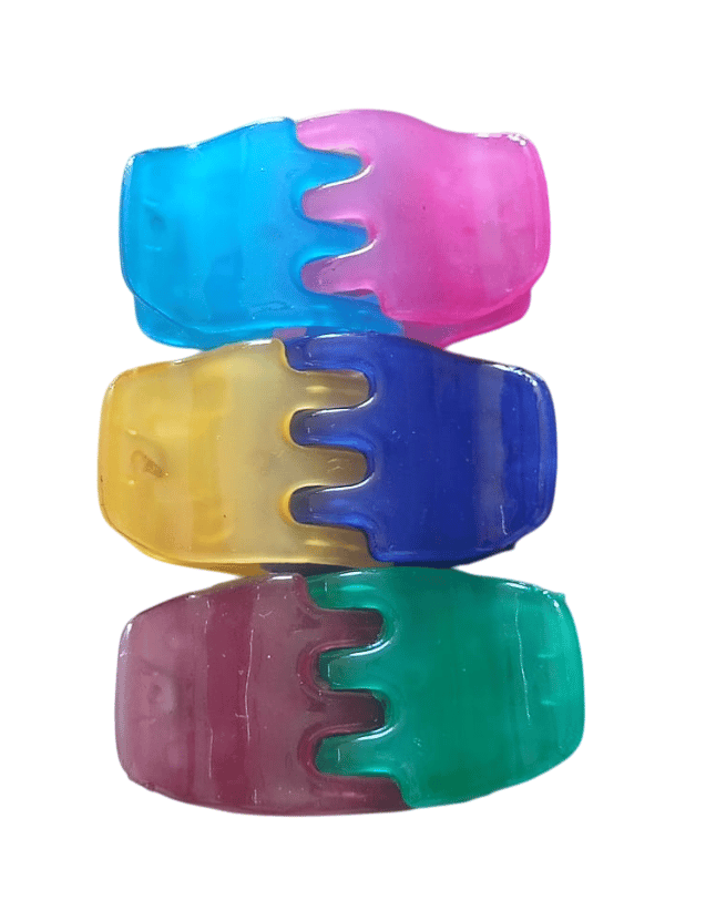 Set of 6 Colorful Hair Claw Clips for Women and Girls