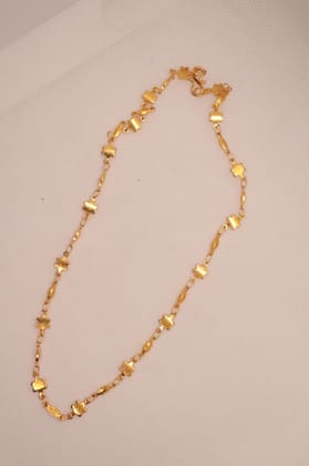 Gold Plated Link Chain Bracelet with Star Charms