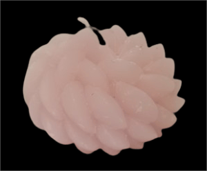 Pink Rose Flower Shaped Candle - Hand Poured Soy Wax - Long Lasting - Perfect for Home Decor and Gifting