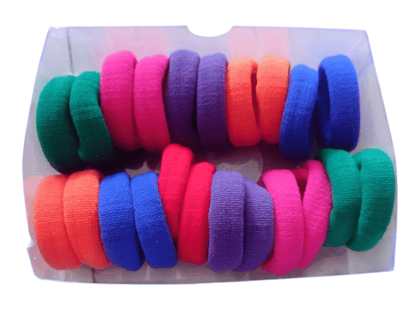 Colorful Hair Ties - 22 Count - For Women and Girls - No Damage - Gentle on Hair - Secure Hold - Perfect for All Hair Types