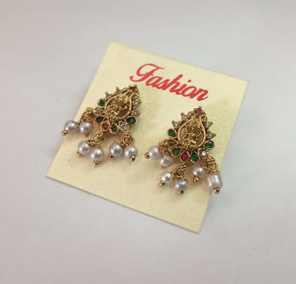 14k Gold Plated Traditional Indian Jhumka Earrings