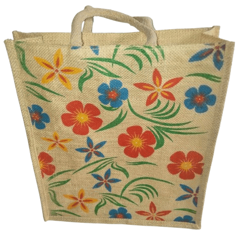 Floral Jute Bag