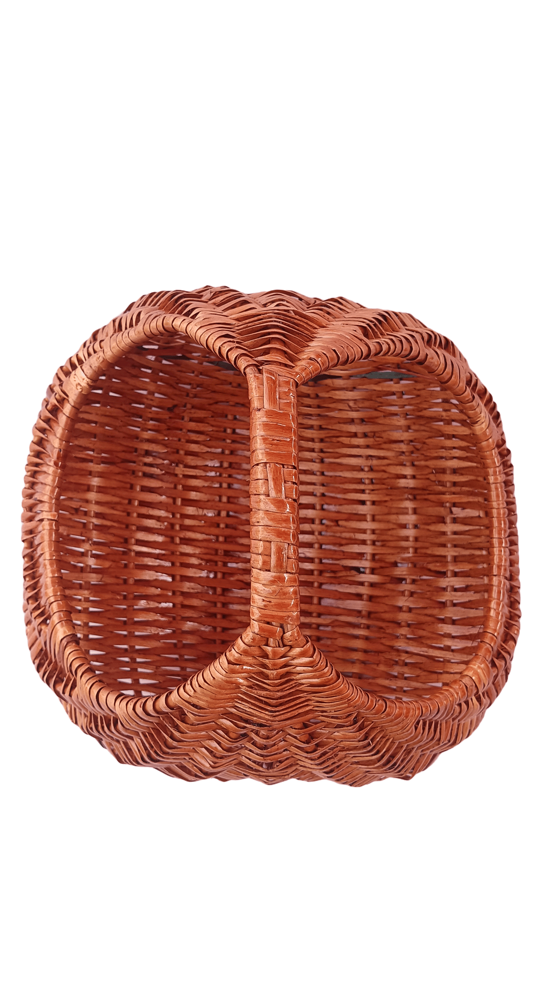 Wicker Picnic Basket with Lid and Handle