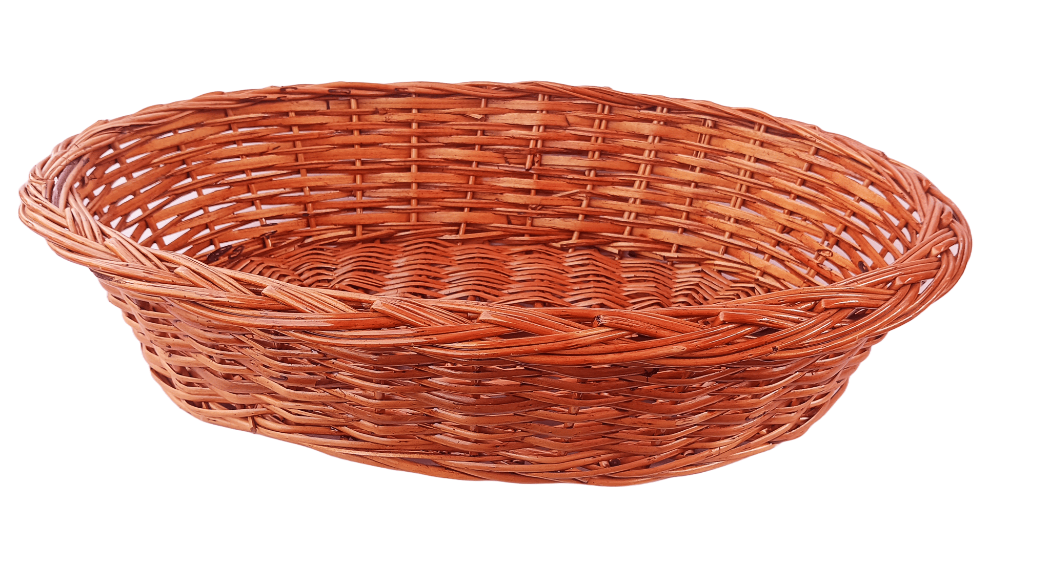 Handwoven Wicker Picnic Basket with Lid and Handles