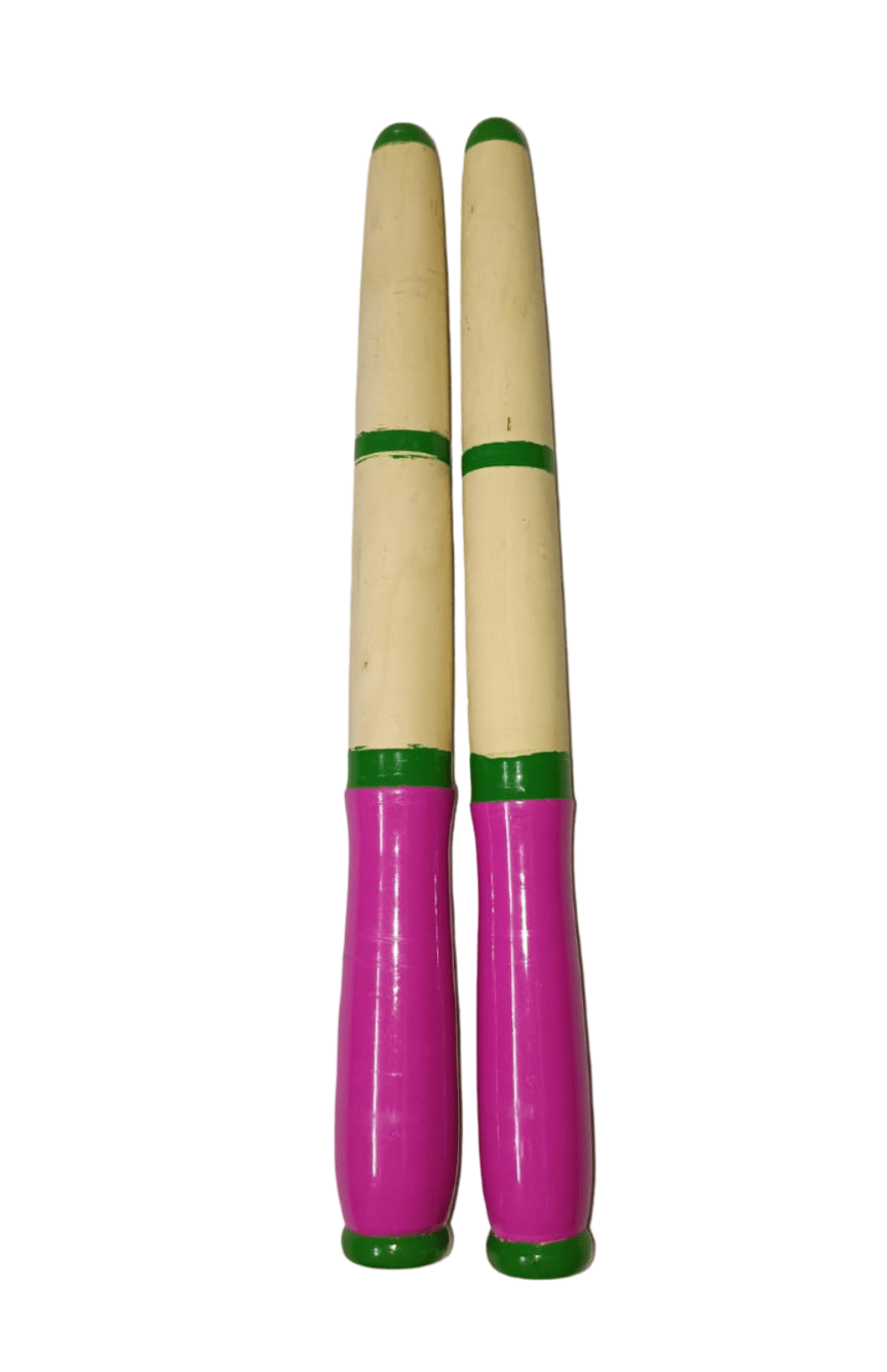 Handcrafted Wooden Dandas for Authentic Indian Classical Dance Performances (Kolattam sticks)
