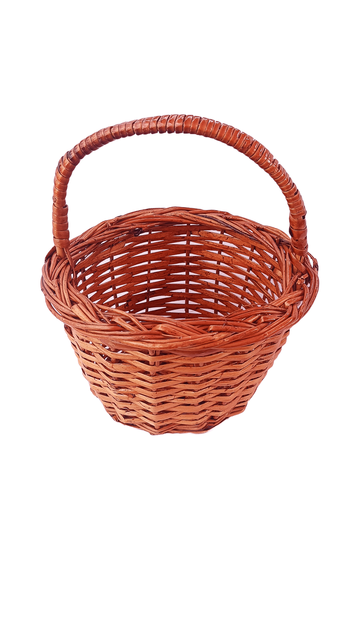 Handwoven Wicker Picnic Basket with Lid and Handle