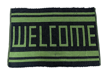 Welcome Door Mat, Non-Slip Rubber Backing,  Indoor/Outdoor Use