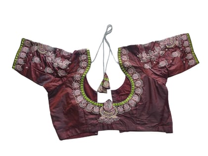 Georgette Silk Designer Blouse With Embroidery Work For Women