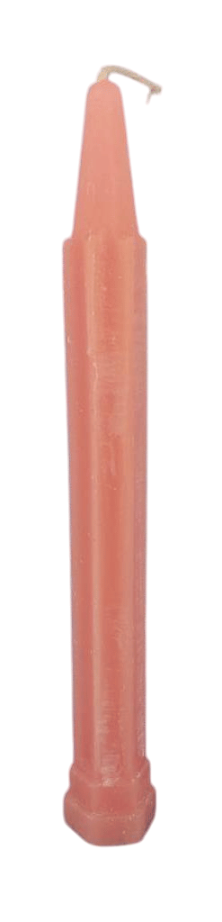 ATMAKUR Pink Pillar Candle - 6" Tall, 2" Diameter, 100% Beeswax, Unscented