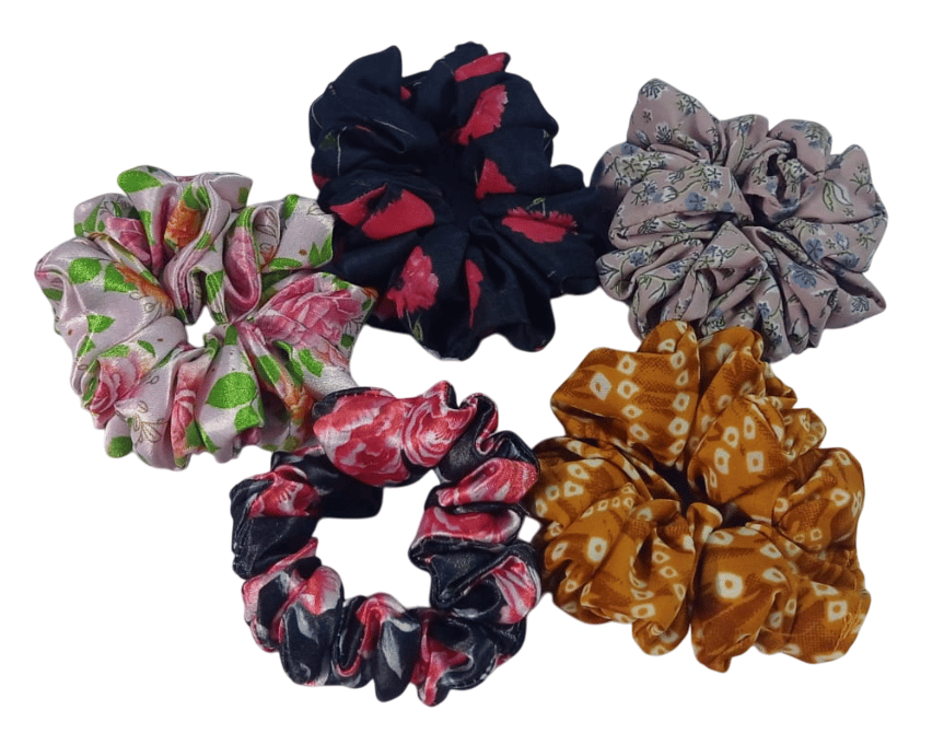 6 Pieces Hair Scrunchies, Satin Silk Scrunchy, Ponytail Holder Hair Accessories for Women Girls