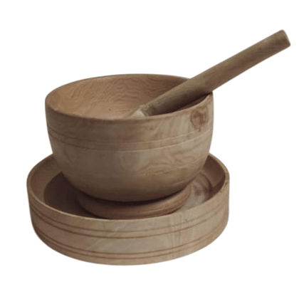 Handcrafted Wooden Bowl with Spoon - Perfect for Salads, Soups, and More