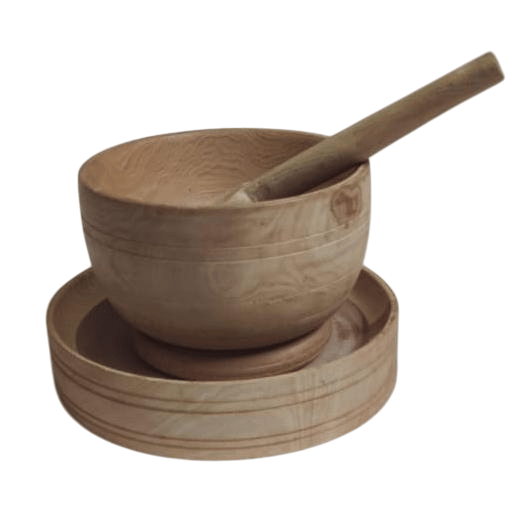Handcrafted Wooden Bowl with Spoon - Perfect for Salads, Soups, and More