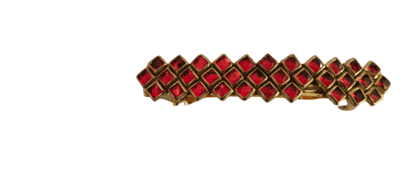 Red Rhinestone Hair Clip