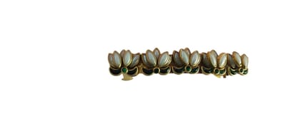 Pearl and Gold Lotus Hair Comb