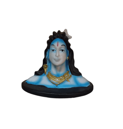 Lord Shiva Bust Statue | Resin Shiva Head Sculpture | 4.5 Inch