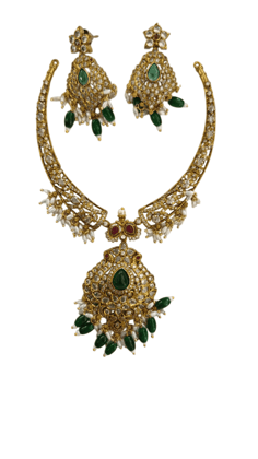 Buy Kundan Meenakari Gold Plated Choker Necklace Set With Earrings Online Buy Kundan Meenakari Gold Plated Choker Necklace Set With Earrings Online