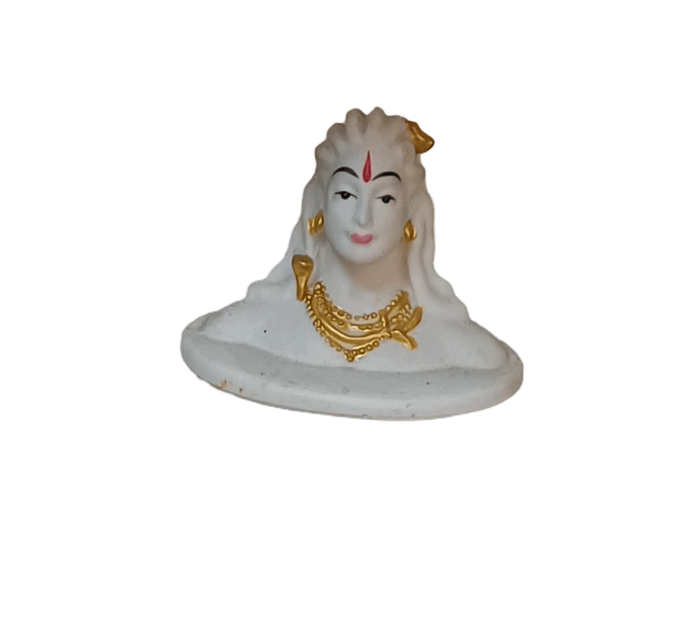Lord Shiva Idol | White Marble Statue | Home Decor