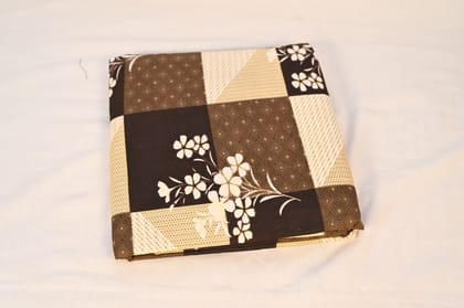 Brown and Beige Floral Pattern Cotton Brown and Beige Floral Pattern Cotton