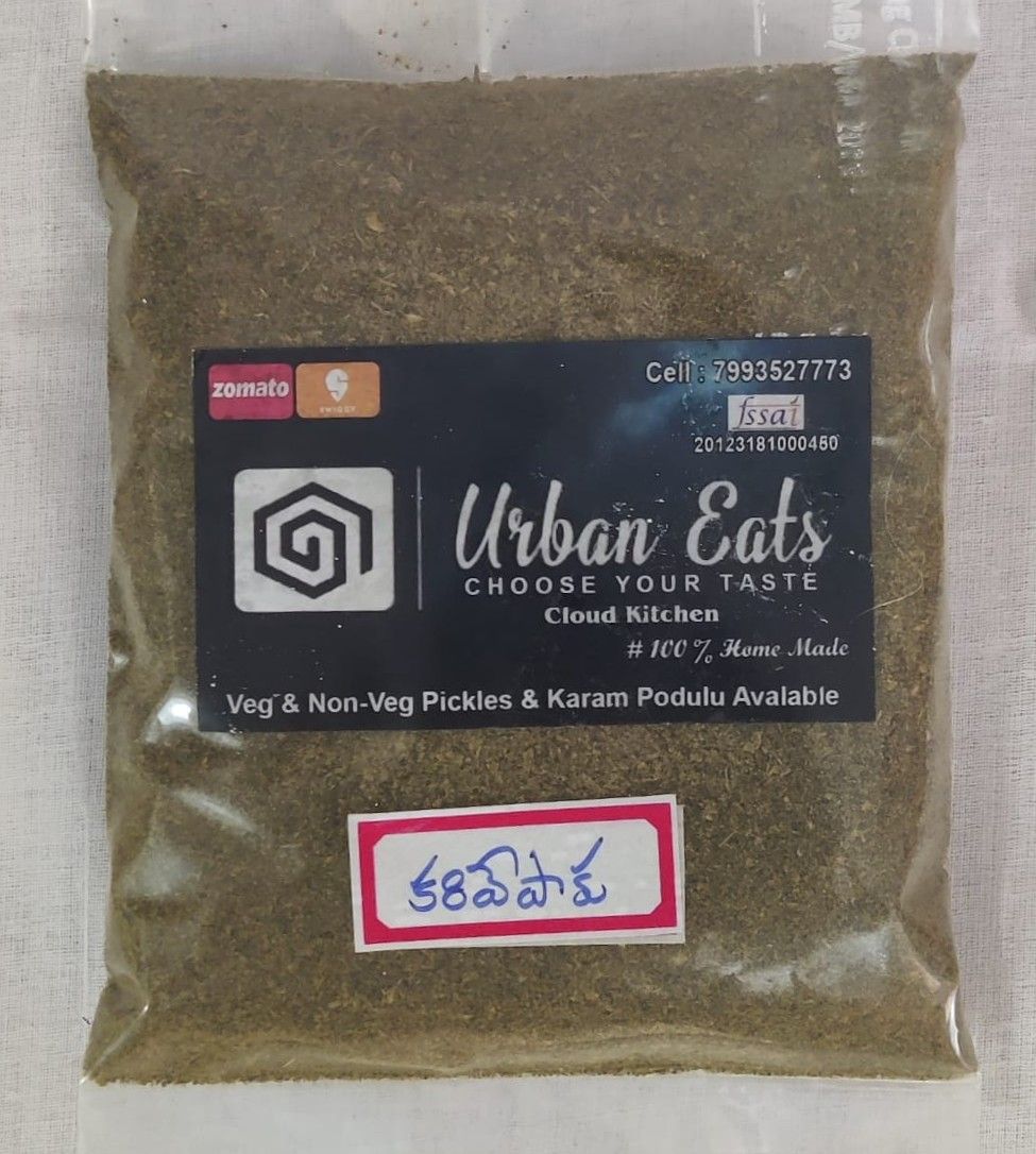 Urban Eats Curry Leaves Powder - 100% Homemade & Fresh