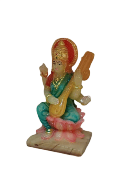 Buy Goddess Saraswati Idol/Murti for Home and Office | White Marble | 8 Inches