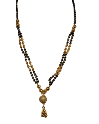 Gold Plated Traditional Indian Mangalsutra Necklace for Women
