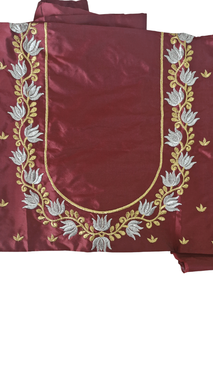 Buy Maroon Color Embroidery Work Blouse Online at Best Price in India