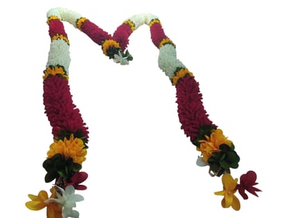 Artificial Marigold Fluffy Flowers Garland |  Home Decor