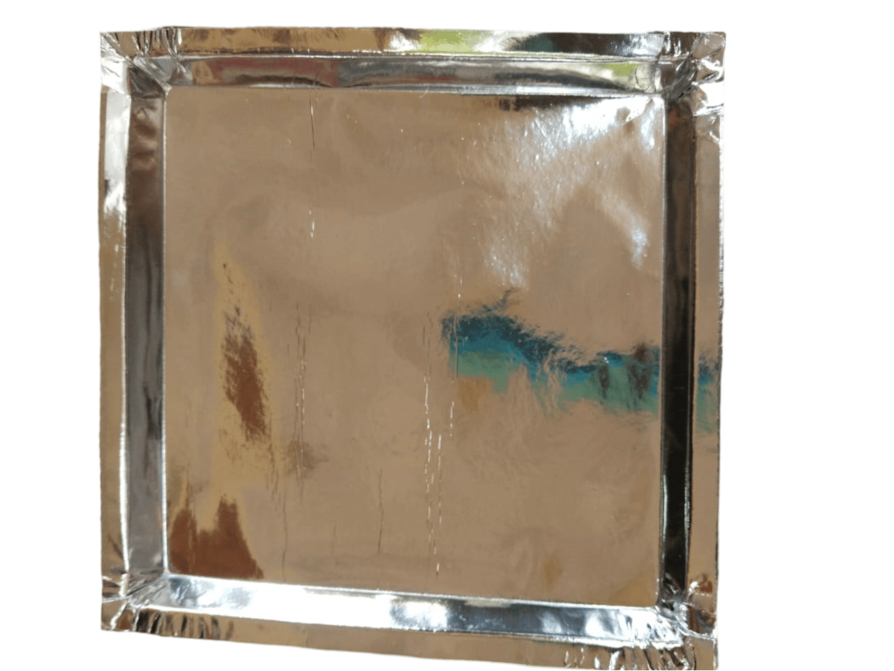 Silver Aluminum Foil Tray for Food Packaging, Disposable Catering Platter with Lids, 100% Recyclable, 25 Pack