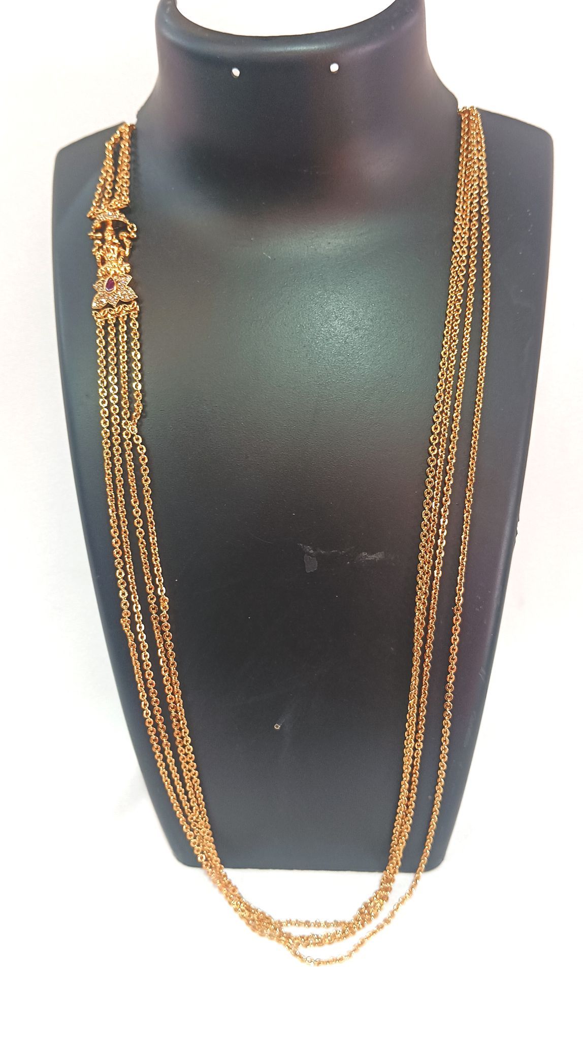 5 Layered Antique Gold Plated Mangalsutra Traditional Indian Necklace