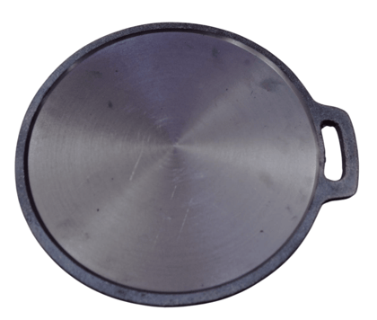 Heavy Duty Pre-Seasoned Cast Iron Tawa | Round Griddle Pan