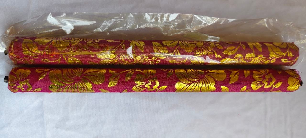 Beeruva Bangles Stand pair of red and gold floral print