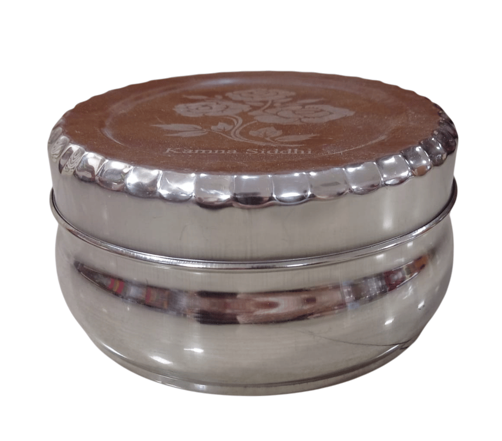 Steel Tiffin Box with Airtight Lid, Leakproof and Stackable, for School, Office and Travel