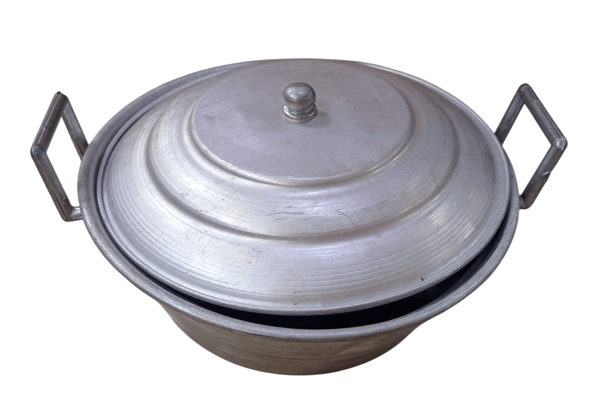 Vintage Aluminum Pot with Lid