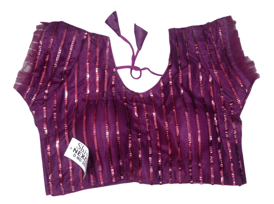 Readymade Sequinned Blouse for Women's Party Wear