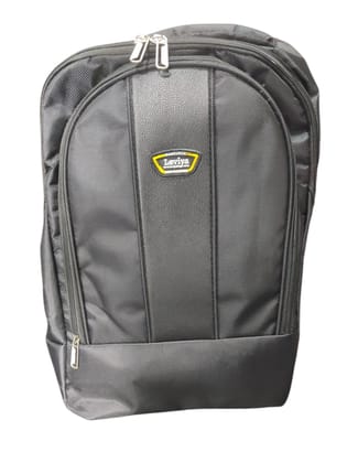 Black Waterproof Laptop Backpack with Padded Compartment and Multiple Pockets for Men and Women