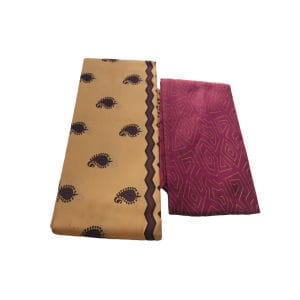 Buy Purple Cotton Bandhani Work Unstitched Salwar Suit With Dupatta Set For Women