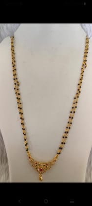 Gold Plated Mangalsutra Pendant Necklace for Women