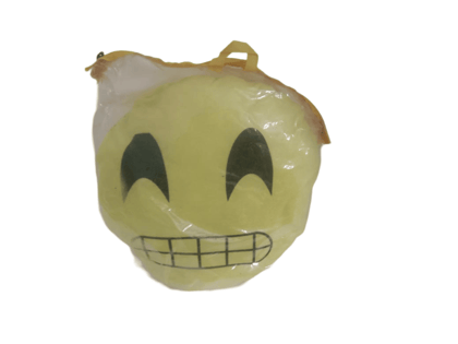 Yellow Smiley Face Emoji Plush Pillow - 12 Inches