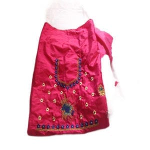 Punjabi Traditional Phulkari Dupatta With Gotta Patti Work In Pink Color