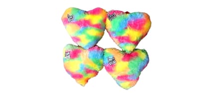 Set of 4 Rainbow Heart-Shaped Pillows* Set of 4 Rainbow Heart-Shaped Pillows*