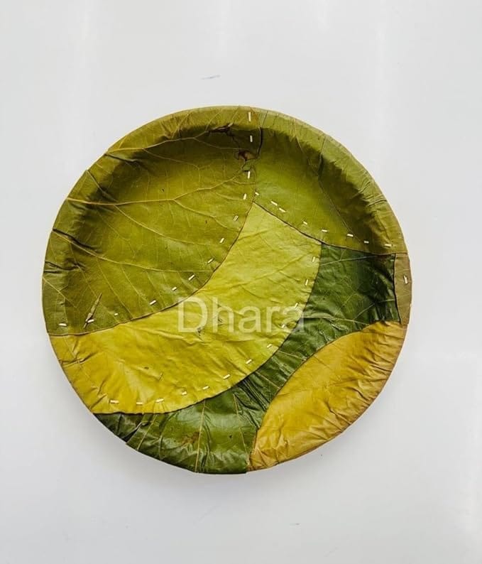Eco-Friendly Disposable Areca Leaf Plates | 100% Natural & Biodegradable | 8 Inches Dinner plates Pack of 25
