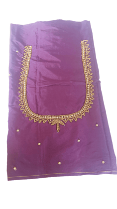 Buy Online Purple Color Embroidery Work Blouse For Women At Lowest Price
