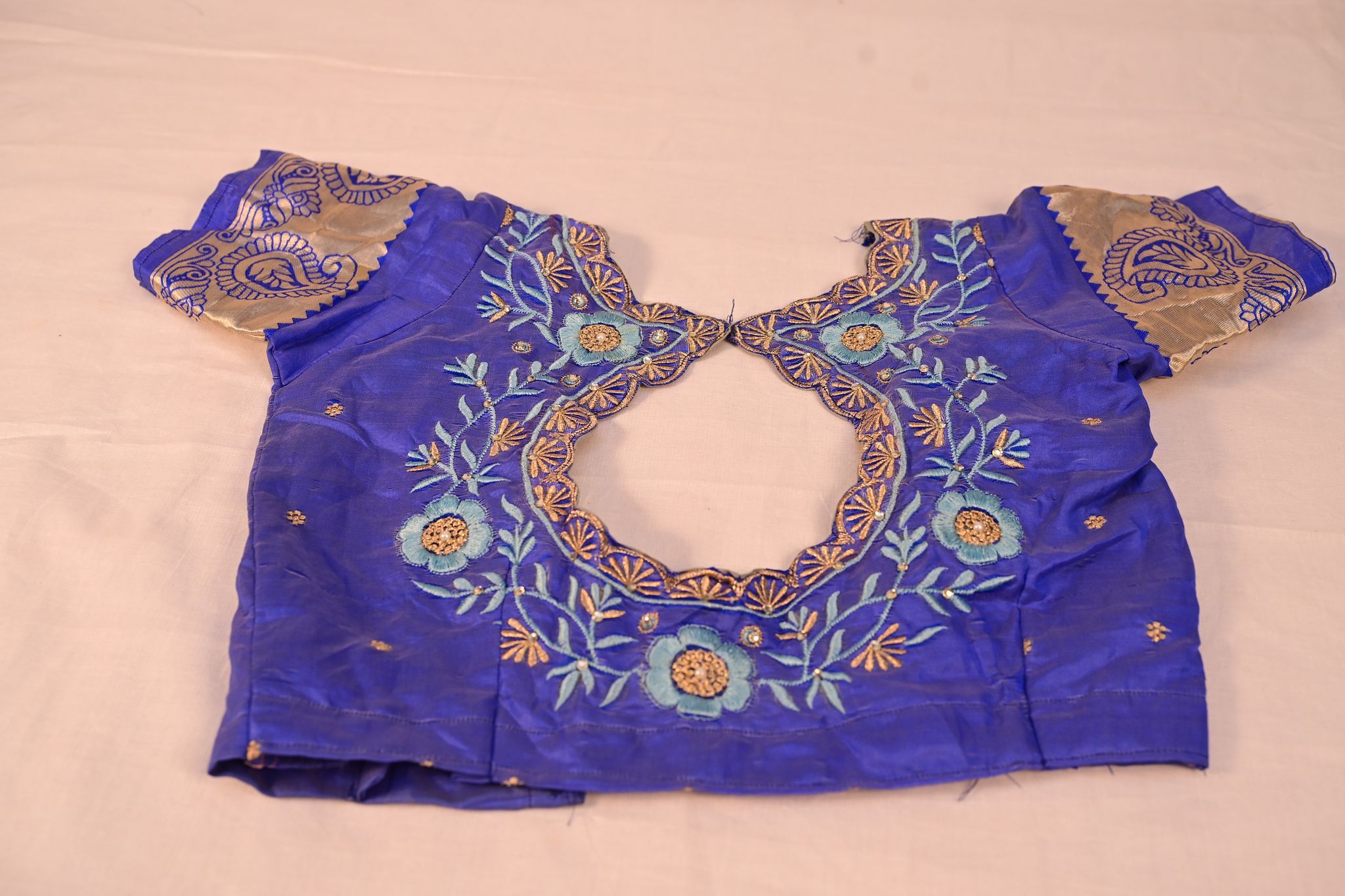 Blouse with Zari and Stone Work