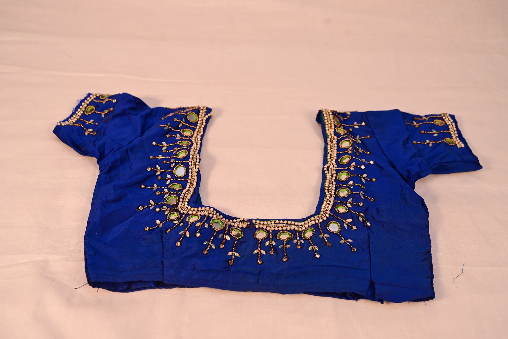Mirror Work And Pearl Detailing